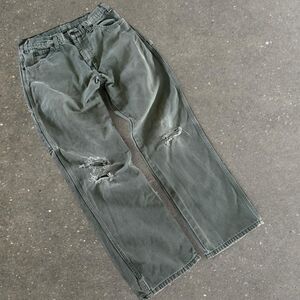 Dickies Men's Green and Black Trousers